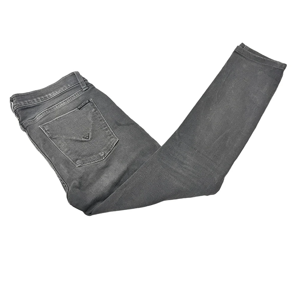 Hudson Krista Ankle Skinny Jeans Solid Gray Size 27 - Picture 4 of 12